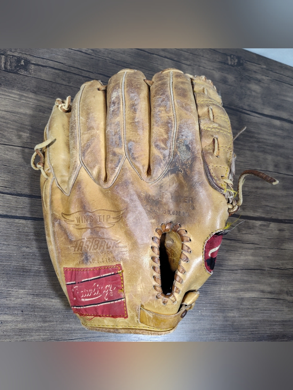 Vintage Rawlings HOH XFCB Wing Tip Baseball Glove Leather USA Heart Of The Hide